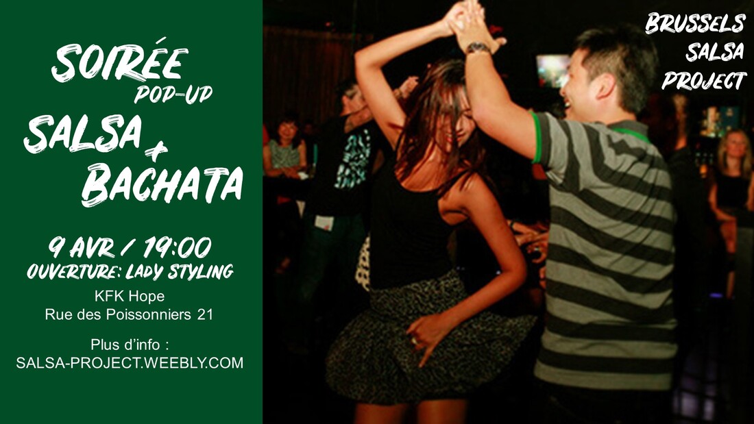 soirée salsa bachata brussels bruxelles beginner improver intermediate débutants initié intermédiaire cours class dance danse social latin music musique nightlife lady styling