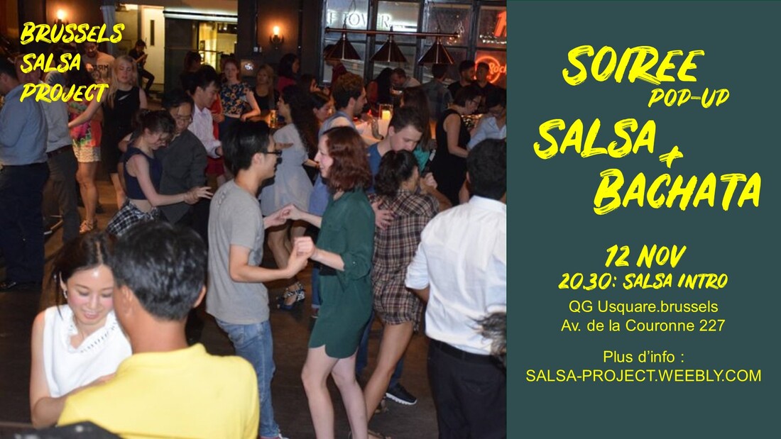 soirée salsa bachata brussels bruxelles beginner improver intermediate débutants initié intermédiaire cours class dance danse social latin music musique nightlife usquare.brussels
